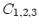 $C_{1,2,3}$